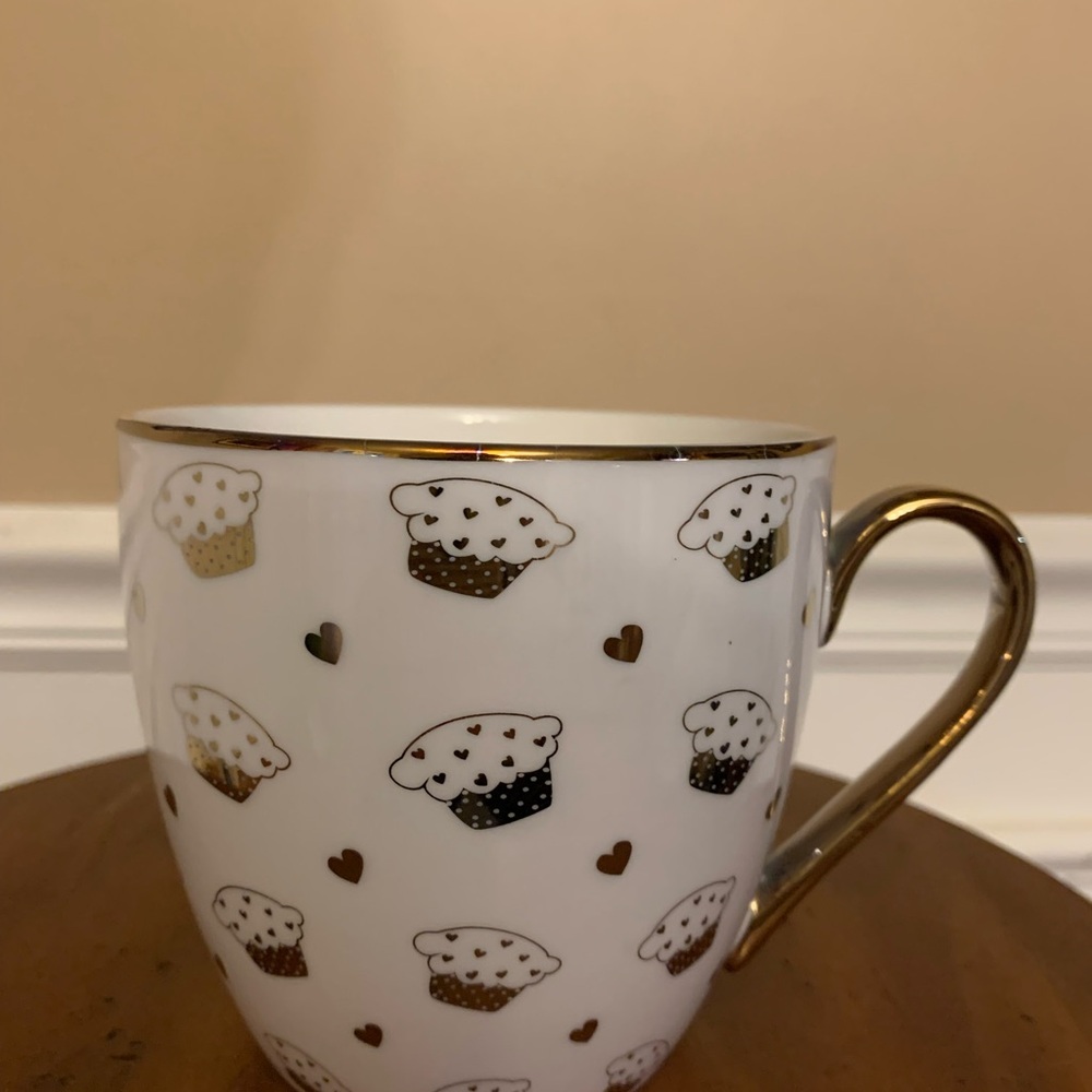 Gold Cupcake Coffee Mug By 10 Strawberry Street